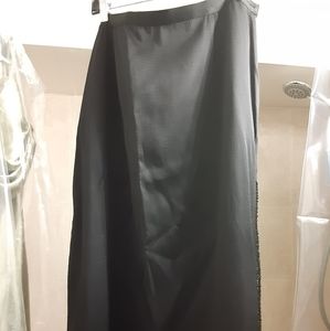 Gianfranco Ferre formal black evening skirt (long), size 20 us.